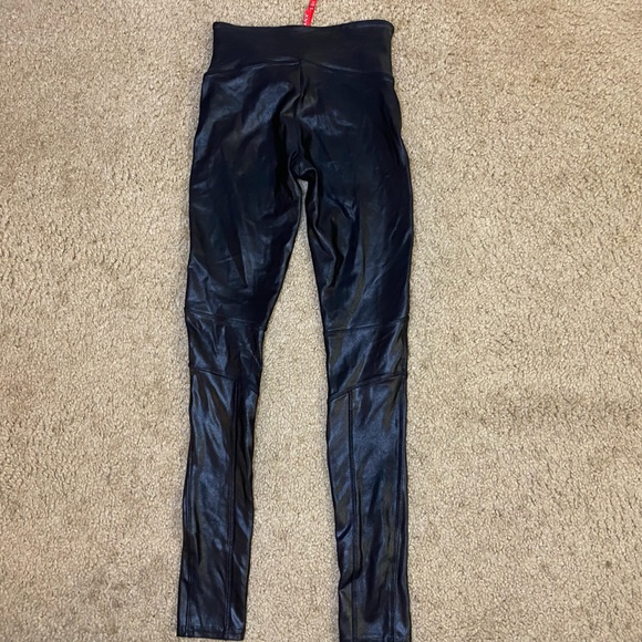 Spanx Faux Leather Moto Leggings - Picture 6 of 9